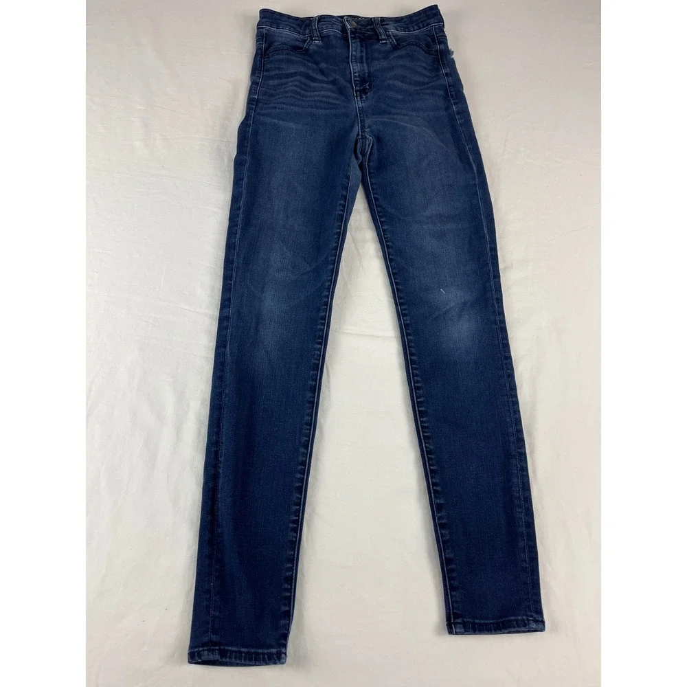 American Eagle Outfitters Super Stretch X Dark‎ Wash Skinny Jeans - Picture 2 of 8